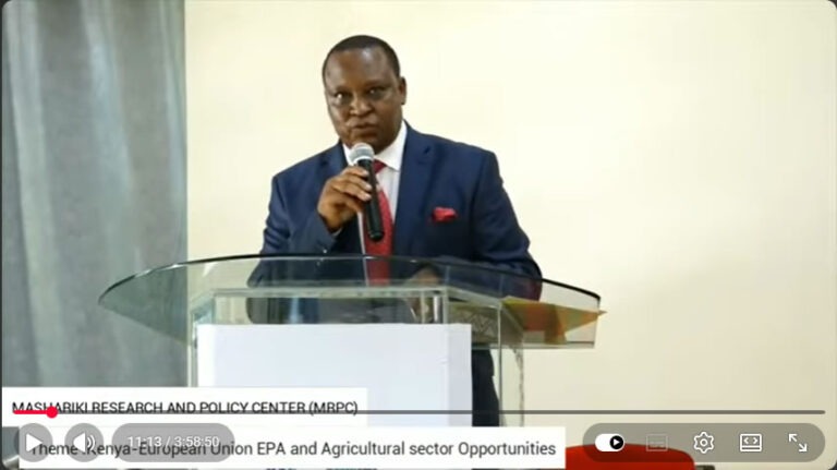 MRPC Round Table Discussion Themed: Kenya-EU EPA and Agricultural Sector Opportunities
